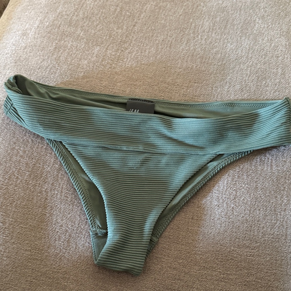 H&M Olive Ribbed Bikini Bottom